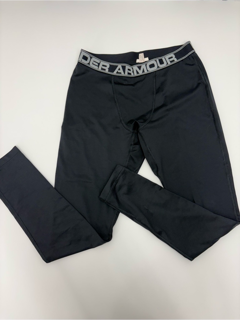 Under Armour Black men’s ' Performance Leggings with Logo Waistband